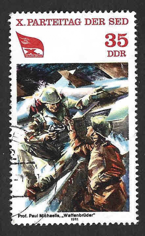 2175 - Pintura: Congreso del Partido Comunista (DDR)