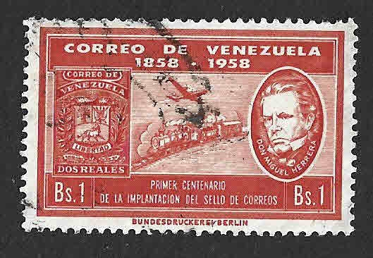 742 - Centenario de los Sellos Postales Venezolanos