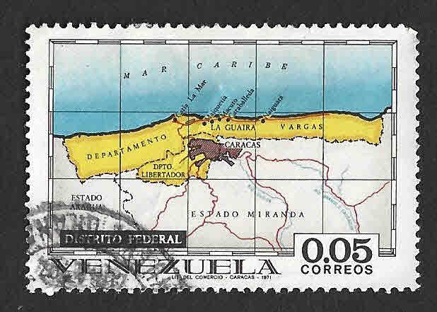 981 - Mapa del Distrito Federal de Venezuela