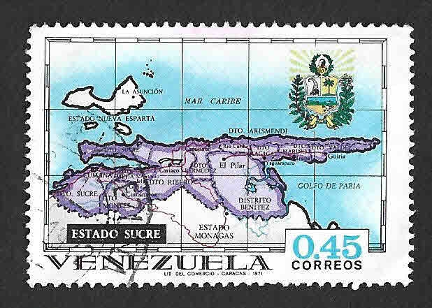 985 - Mapa del Estado de Sucre