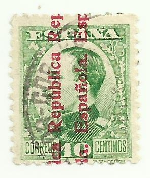 Alfonso XIII Vaquer de perfil-Republica española-595