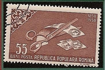 Centenario del sello - Moldavia - corte de sellos
