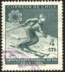 Campeonato mundial de SKI en Chile año 1966.