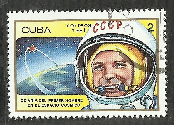 XX Aniversario del primer hombre en el espacio cosmico