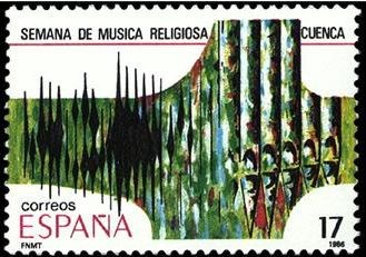 ESPAÑA 1986 2841 Sello Nuevo Fiestas Populares Españolas Semana de Música Religiosa Cuenca Yvert2453