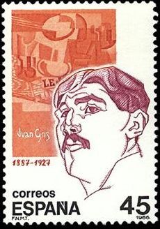 ESPAÑA 1986 2856 Sello Nuevo Personajes Juan Gris (1887-1927) Yvert2471 Scott2485