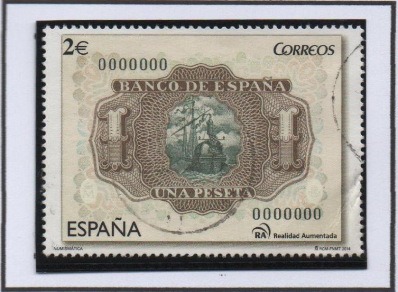 Numismática. Billete d' Peseta