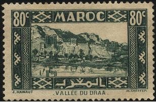 Río y valle del DRAA en Ouarzazate Marruecos.