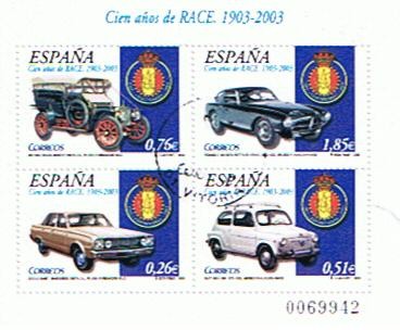 100 años del  R.A.C.E.  Real Automovil Club de España