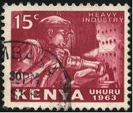 1963 año de la independencia de KENIA. Industrias pesadas.
