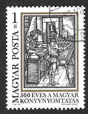 2229 - 500 Aniversario de la Imprenta de Libros en Hungría