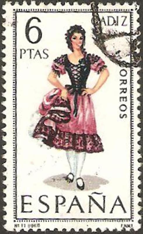 1777 - trajes típicos españoles, cadiz