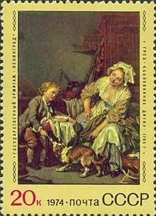 Foreign Paintings in Soviet Museums, The Spoiled Child, Jean-Baptiste Greuze (1765)