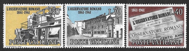 310-312 - Centenario del L'Osservatore Romano