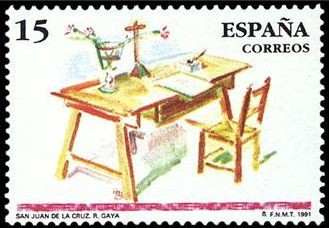 ESPAÑA 1991 3118 Centenarios San Juan de la Cruz Michel2992 Scott2650