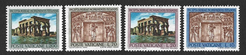 379-382 - Campaña Mundial de la UNESCO para Salvar los Monumentos de Nubia