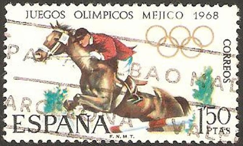 1886 - XIX Juegos Olímpicos Méjico 1968, hípica