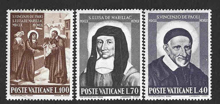 295-297 - III Centenario de la Muerte de los Santos Vicente Paul y de Luisa de Marillac