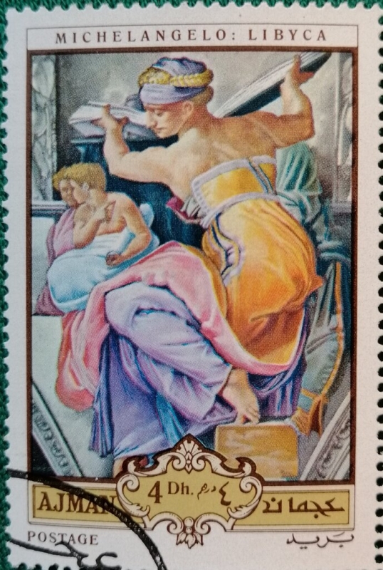 Pinturas de Michelangelo Buonarroti, Libyca. (AJMAN)
