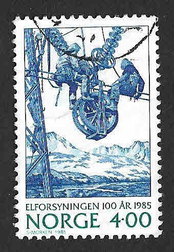 866 - Centenario de la Electrificación de Noruega