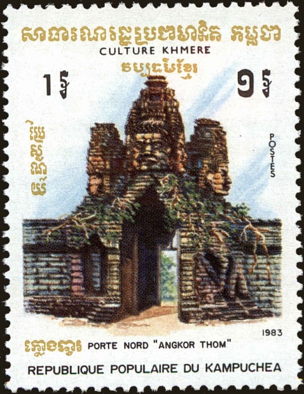 Cultura de los jemeres, puerta norte de Angkor Thom