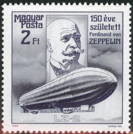 150 aniversario del nacimiento de Ferdinand von Zeppelin (1838-1917)
