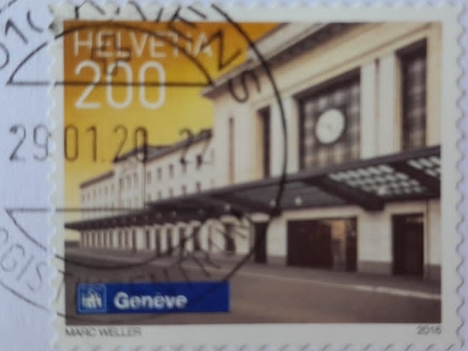 Geneve- Ginebra-Serie:Estación de tren-Suiza