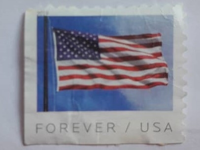 U.S Blang from APU- Bandera de US del folleto APU- Serie: US Bandera 2019.