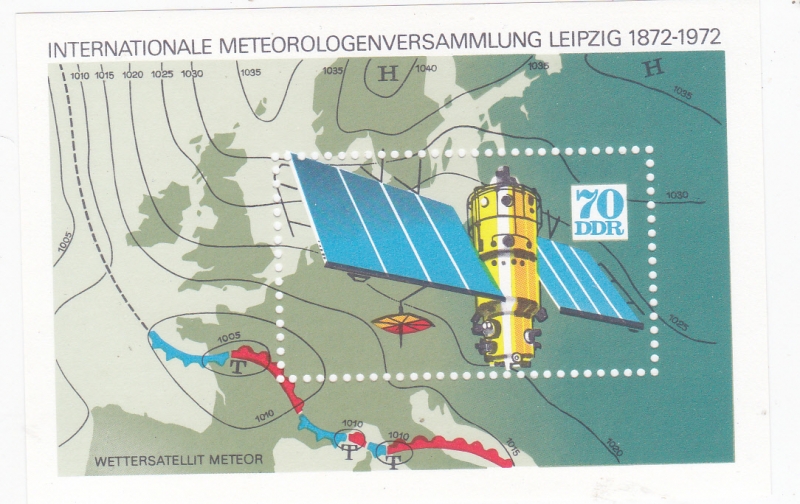 Satélite meteorológico, mapa meteorológico moderno