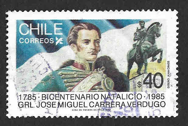 696 - Bicentenario del Nacimiento del General José Miguel Carrera Verdugo