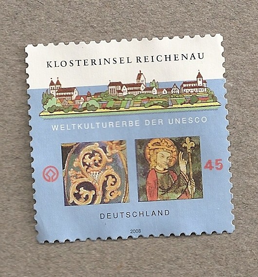Monasterio de Reichenau en una isla