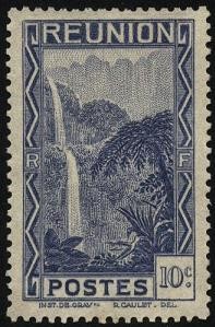 Cascada de SALAZIE en la Isla de Reunión.