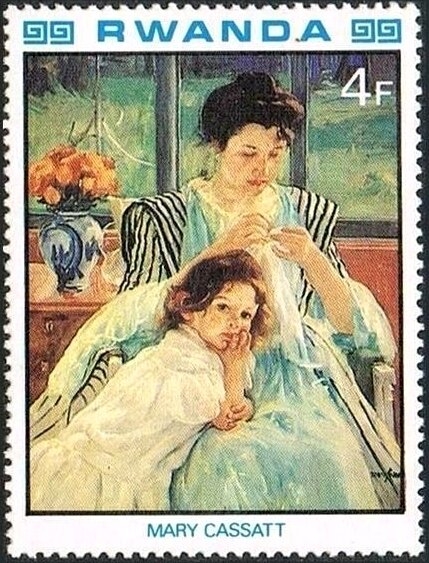 Pinturas impresionistas francesas, Madre e hijo, de Mary Cassatt