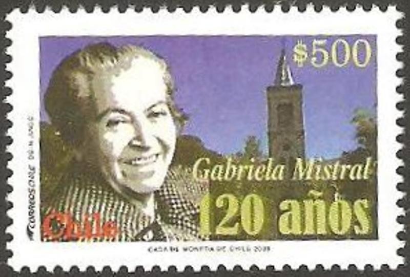 gabriela mistral, 120 anivº de su nacimiento