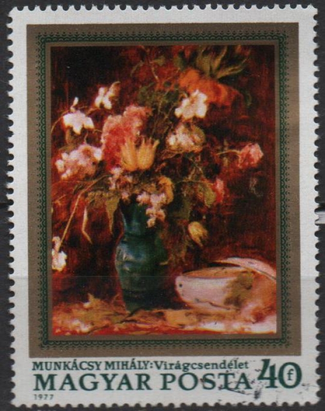 Flores por pintores Húngaros,
