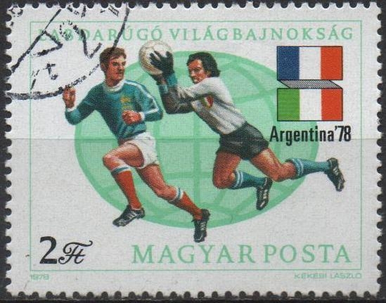 Varias escenas d' Futbol: Fracia-Italia