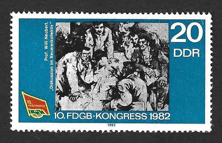 2261 - X Congreso de la Federación de Sindicatos Obreros Alemanes (DDR)