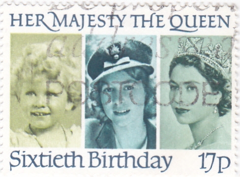 Su majestad la reina en su sexagésimo cumpleaños