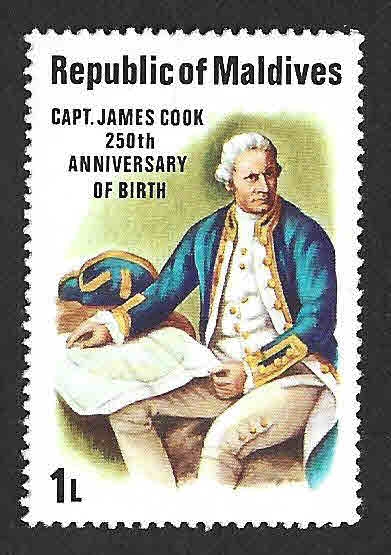 750 - 250 Aniversario del Nacimiento de James Cook 