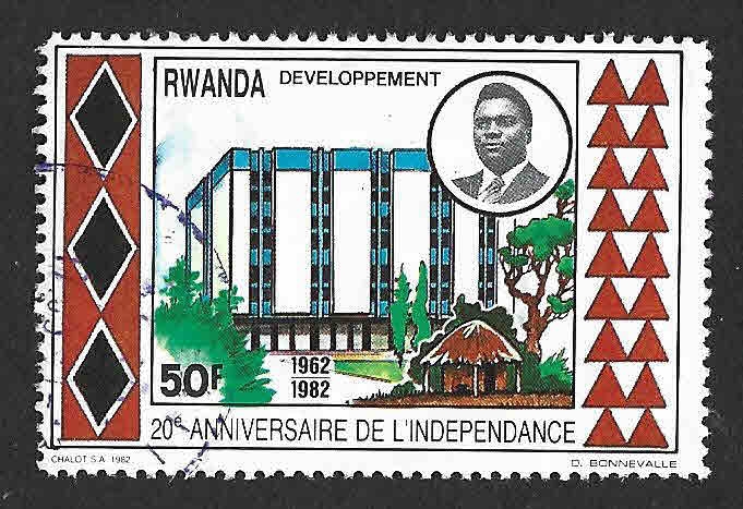 1094 - XX Aniversario de la Independencia de Ruanda