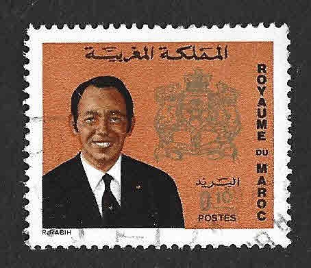 278 - Rey Hassan II y Escudo Nacional