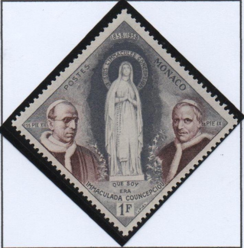Virgen María, Papas Pio IX y XII