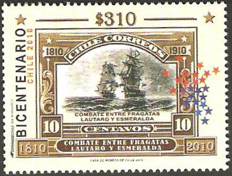 bicentenario, combate entre fragatas lautaro y esmeralda