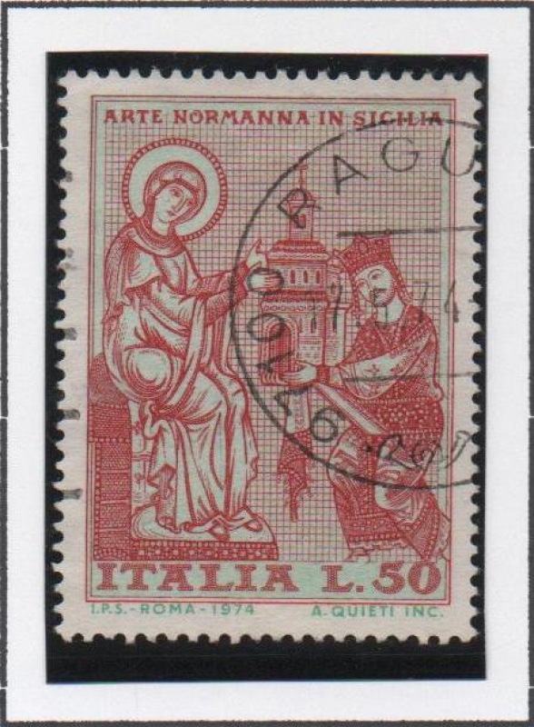 Arte Normando en Sicilia; Cristo que Corona al Rey Roger
