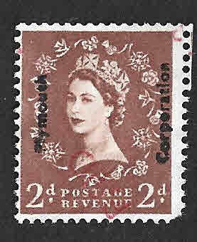 295 - Isabel II del Reino Unido (SELLO COMERCIAL)