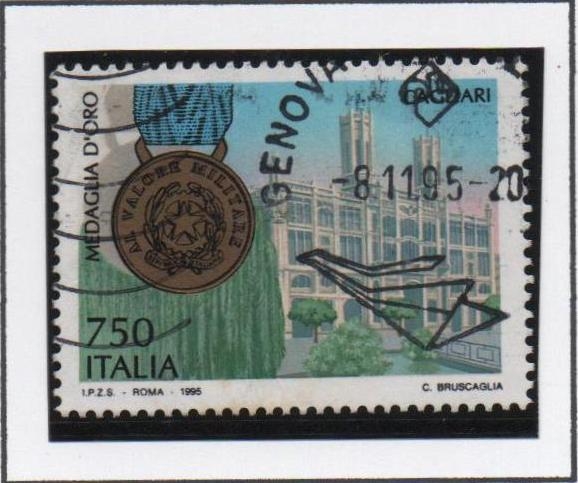 Cagliari y medalla d' Oro