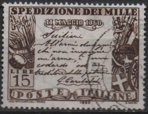 Centenario d' l' Expedicion d' l' Mil,Proclamacion d' Garibaldi en Sicilia