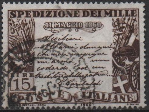 Centenario d' l' Expedicion d' l' Mil,Proclamacion d' Garibaldi en Sicilia