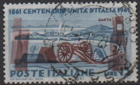 Centenario d' l' Unificacion d' Italia, Cañón y Fortaleza d' Gaeta