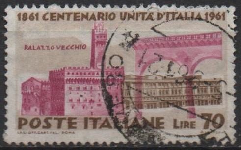 Centenario d' l' Unificación d' Italia, Palacio Vecchio, Florencia